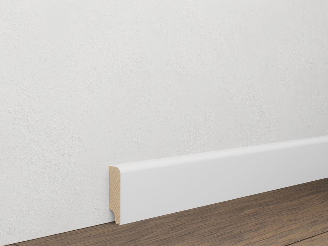 Plinthe en bois laqué blanc Plinthe en bois laqué blanc